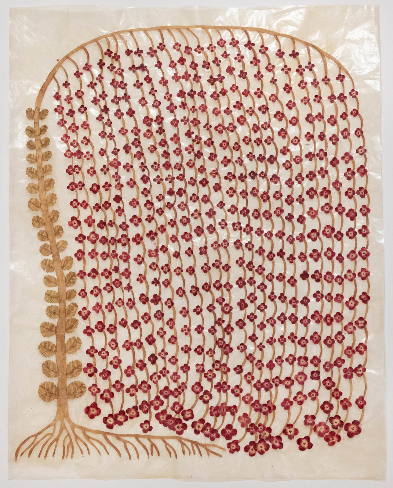 Fumi Imamura, One flower (weeping red flower) (花ひとつ (枝垂れの 赤い花), 2025