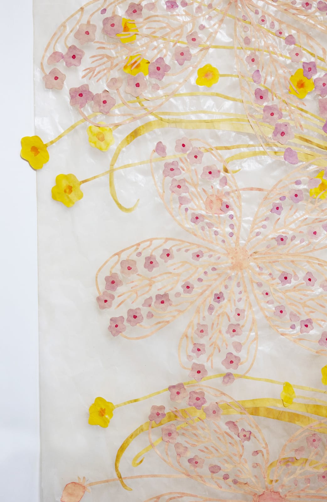 Fumi Imamura, Yellow Narcissus and Purple Flowers Halo, 2023