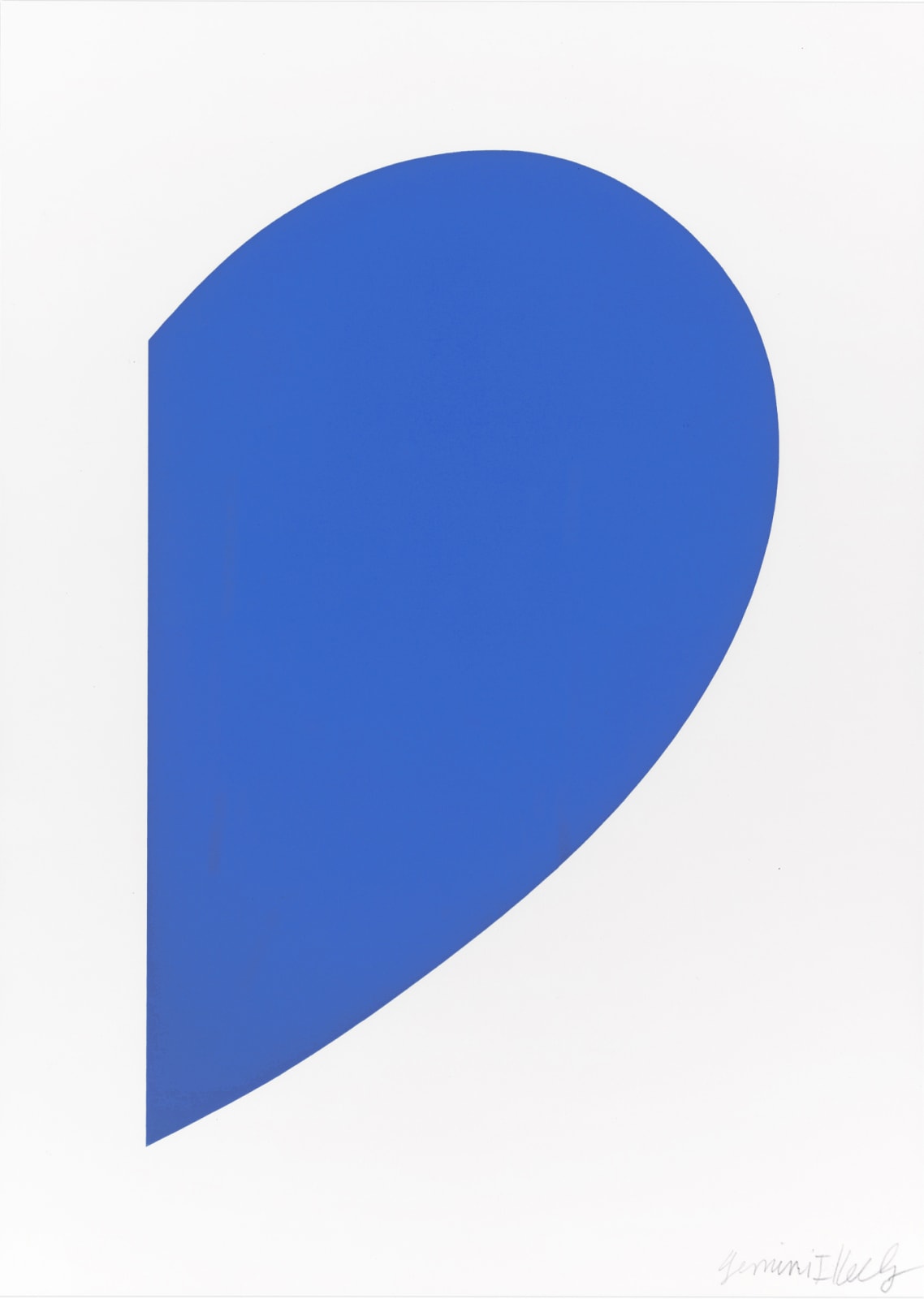 Ellsworth Kelly, Small Blue Curve, 2012