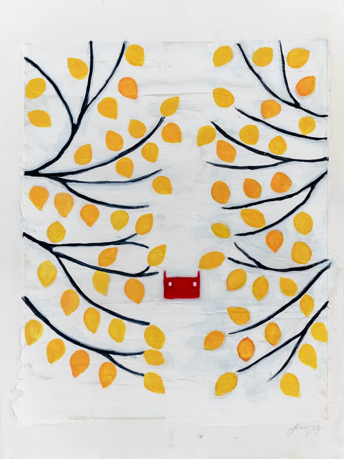 Suzy Murphy, Aspen Leaves (study), 2025