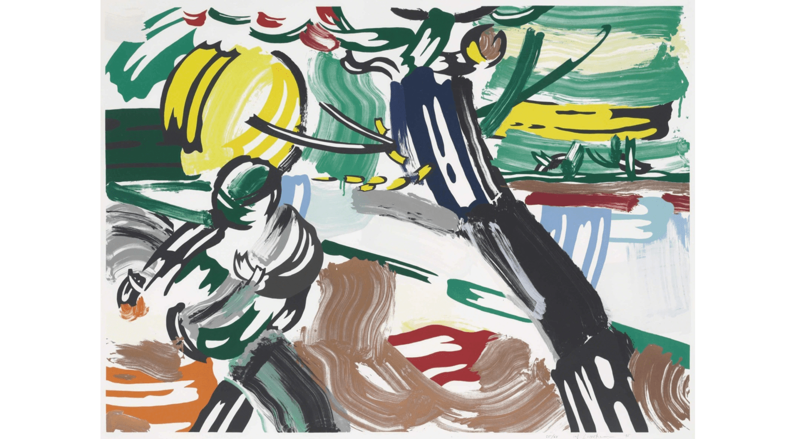 Roy Lichtenstein, The Sower, from the Landscape Series, 1985
