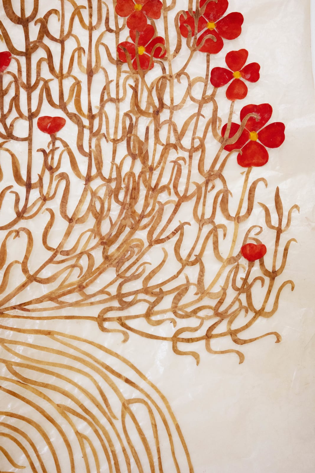Fumi Imamura, One flower (red flower) (花ひとつ(赤い花), 2025