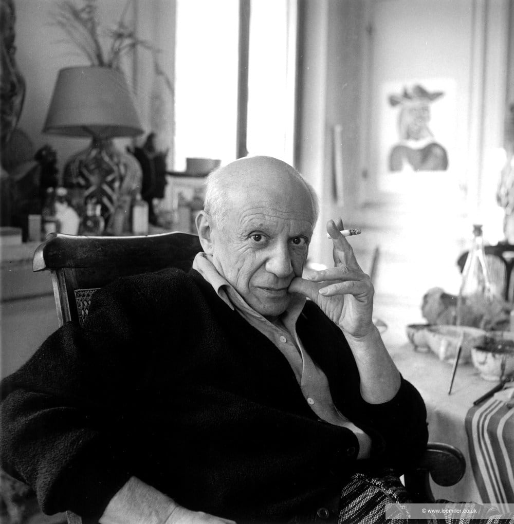 Lee Miller, Picasso, Villa La Californie, Cannes, France, 1956
