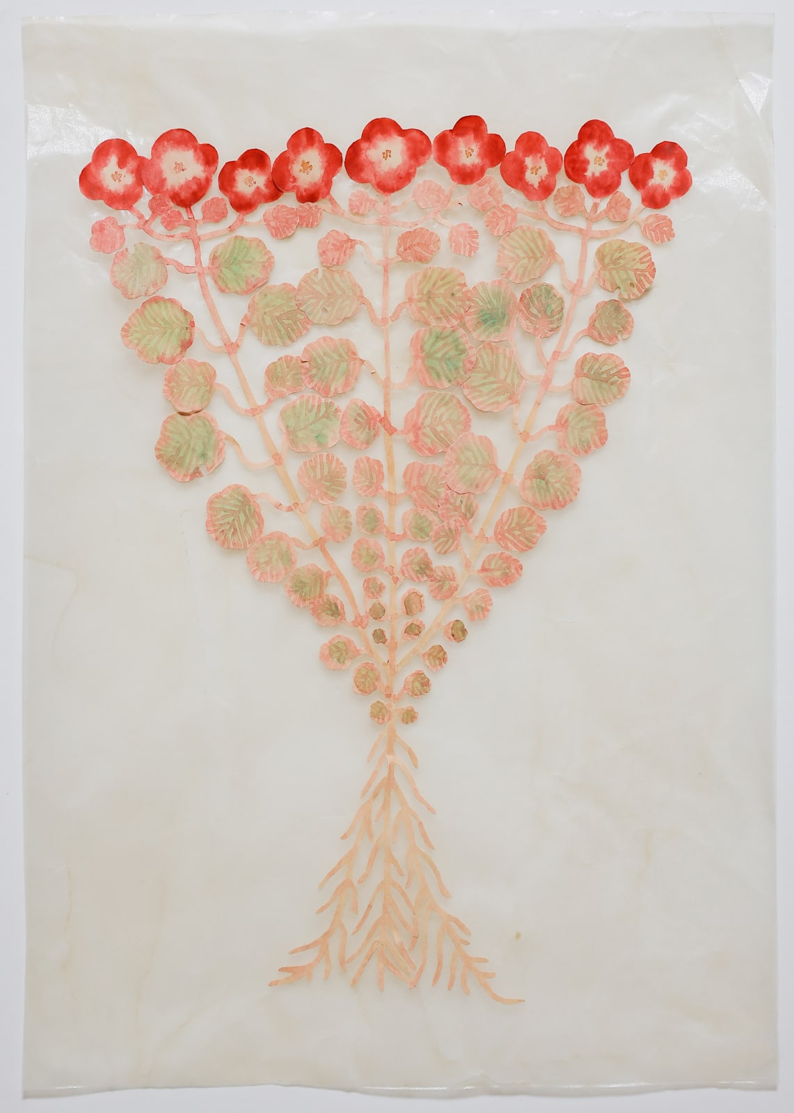 Fumi Imamura, One Flower (red geranium) (花ひとつ(赤いゼラニウム), 2022