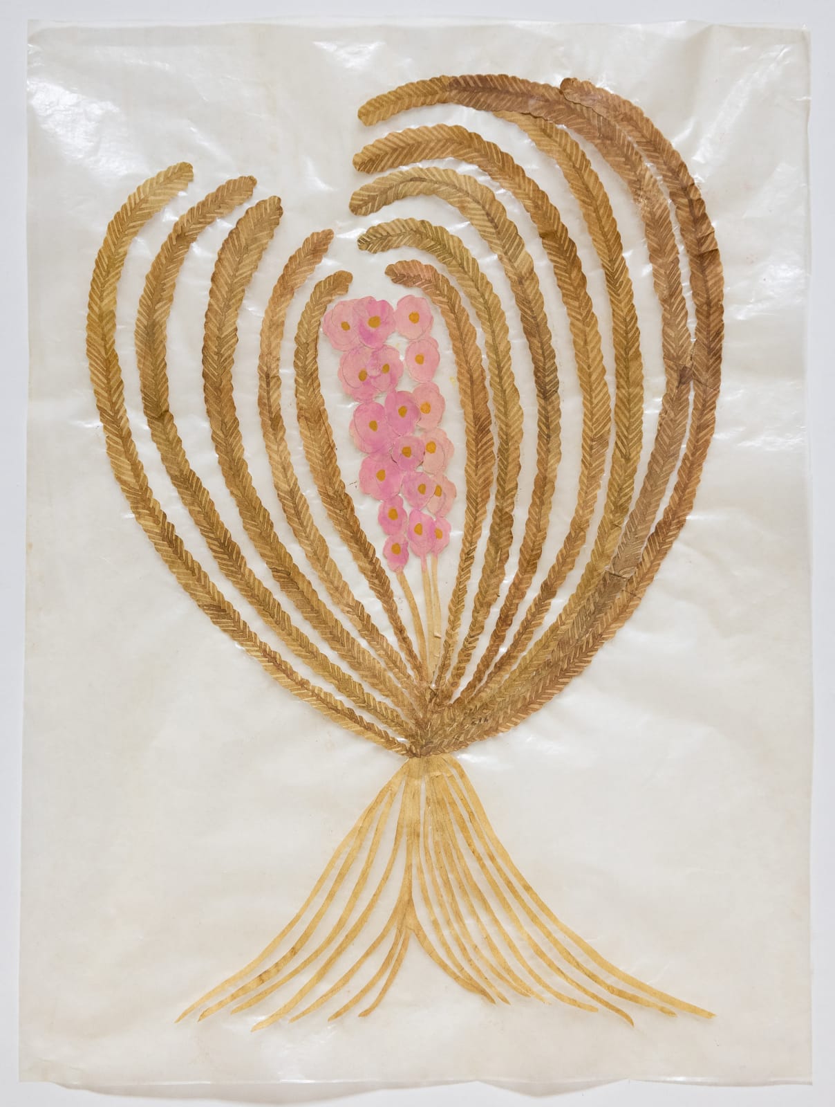 Fumi Imamura, One wrapped flower (pink flower) (包まれた花ひとつ (ももいろの花), 2025