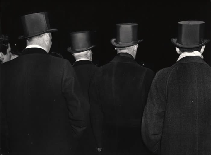 Weegee, Four High Hats, 1940