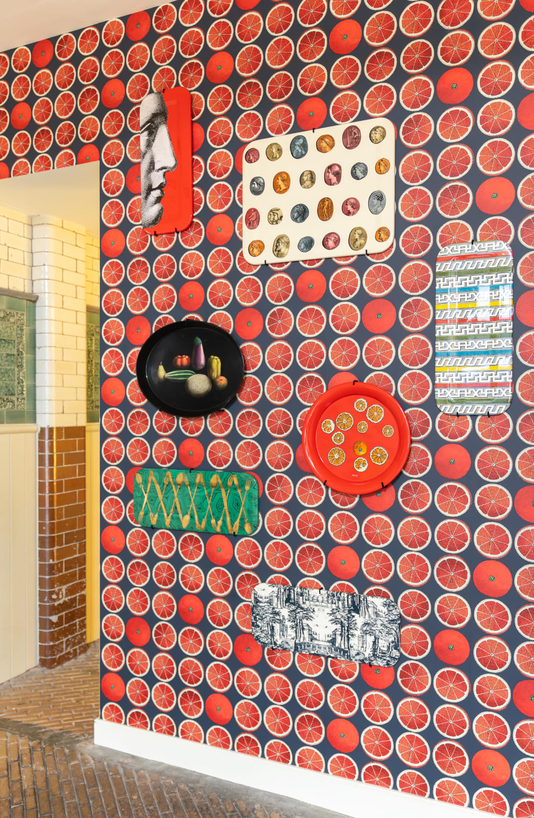 Fornasetti, Tray Posateria, 1950s re-edition