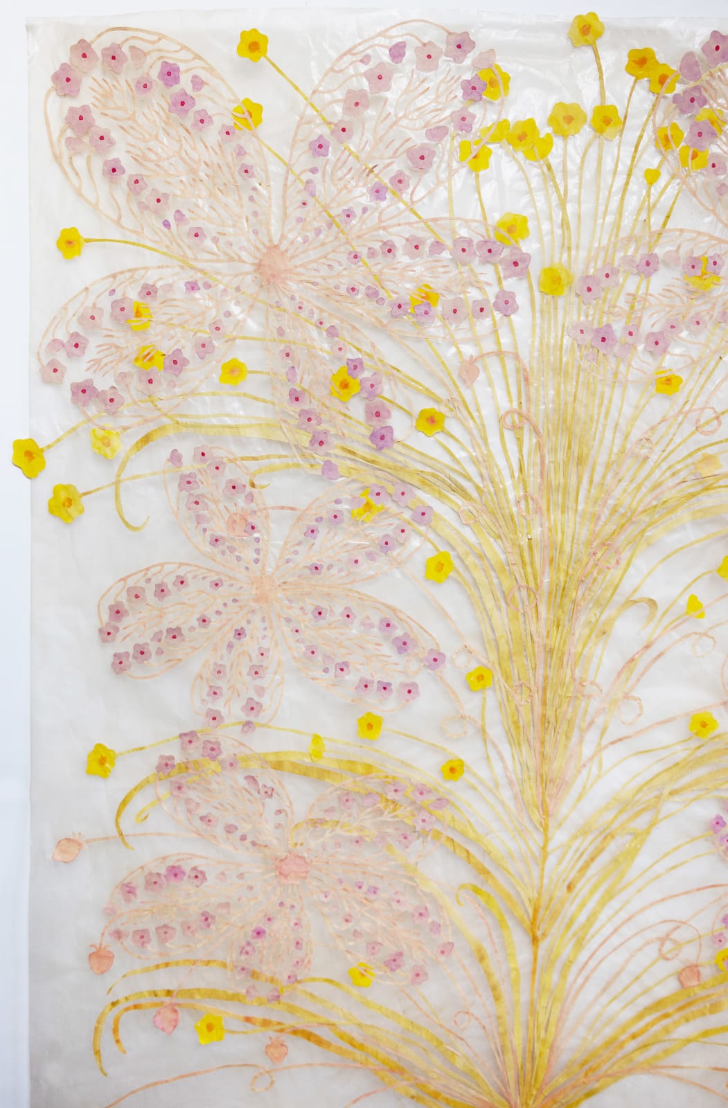 Fumi Imamura, Yellow Narcissus and Purple Flowers Halo, 2023