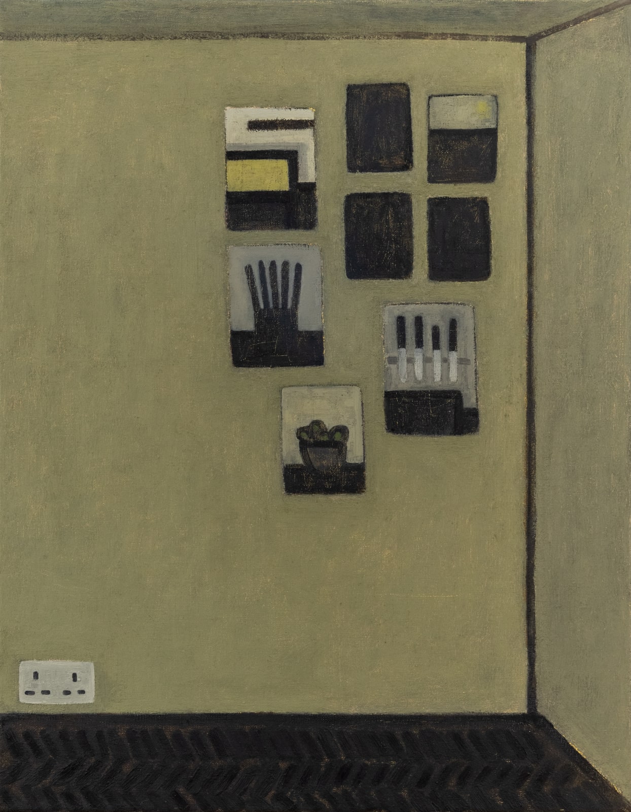 William Wright, Corner of the Studio with Drawings, 2021