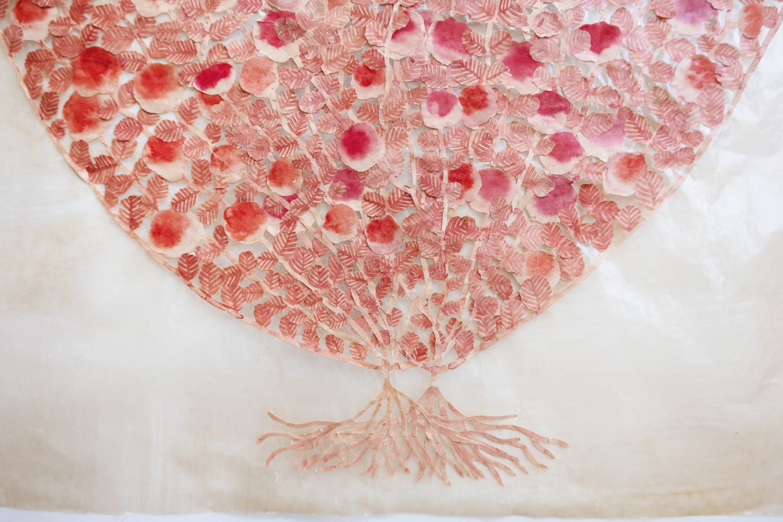 Fumi Imamura, Two Flowers (Two Roses, Heart Shape), 2024