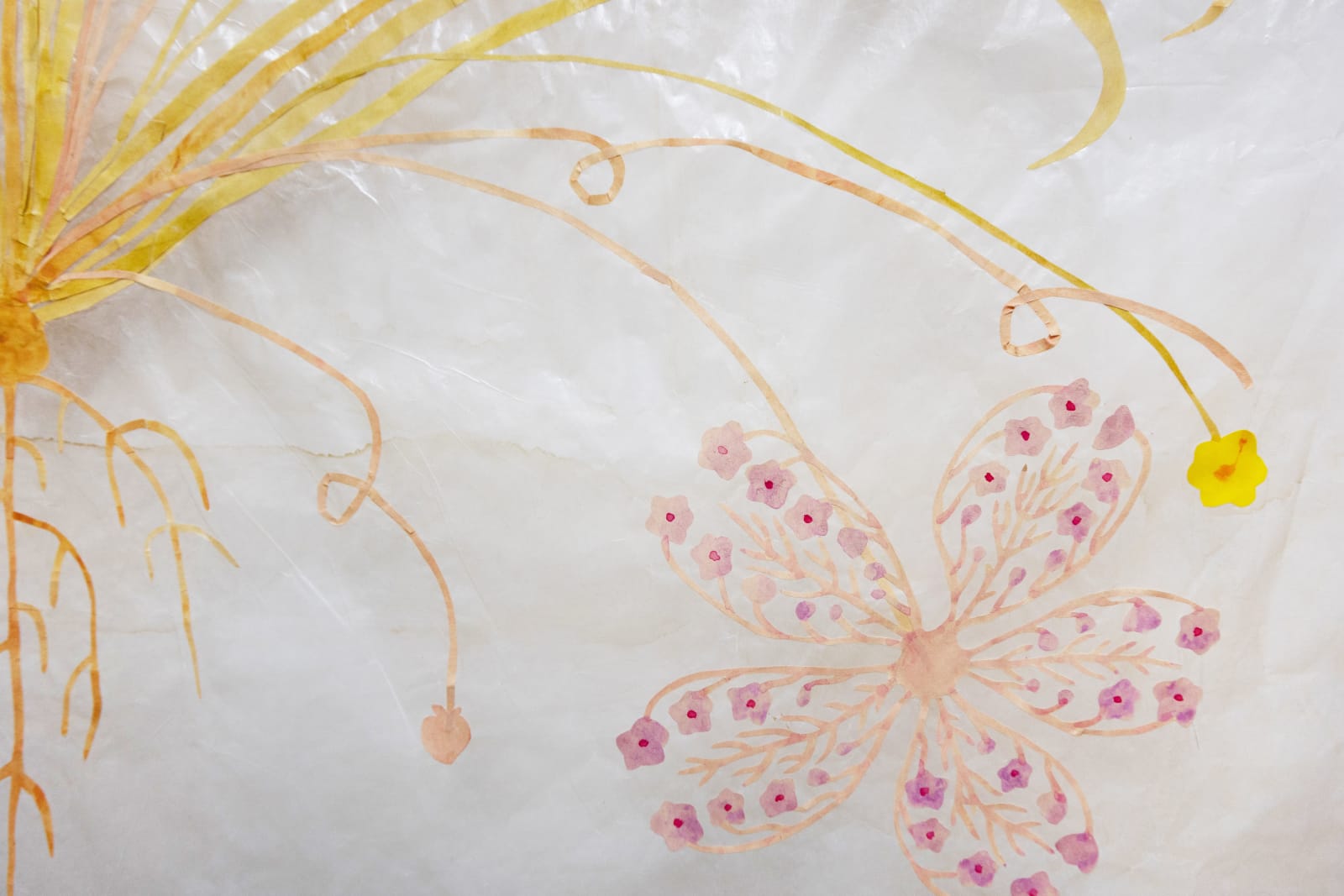 Fumi Imamura, Yellow Narcissus and Purple Flowers Halo, 2023
