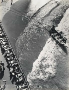 Max Dupain, Manly (Surfboat from Shark Tower)