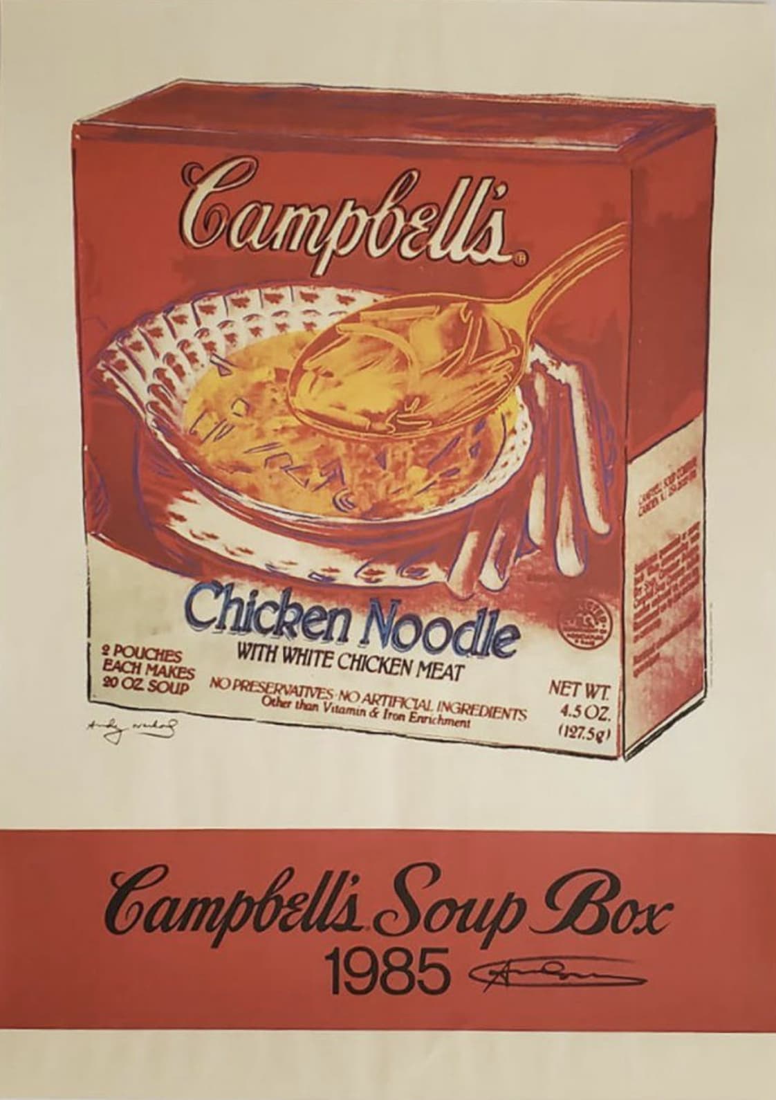 Andy Warhol, Campbell's Soup Box (Poster), 1985
