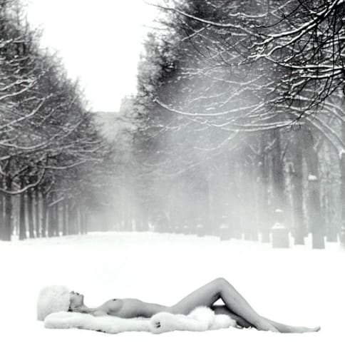 Patrick Lichfield, Girl on Snow, USSR, 1989