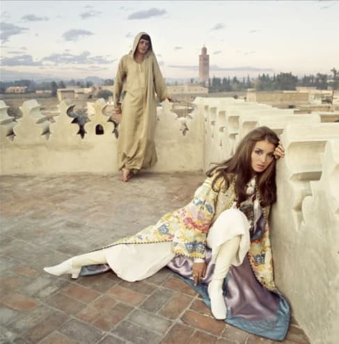 Patrick Lichfield, Paul and Talitha Getty, Marrakech, Morocco, 1969