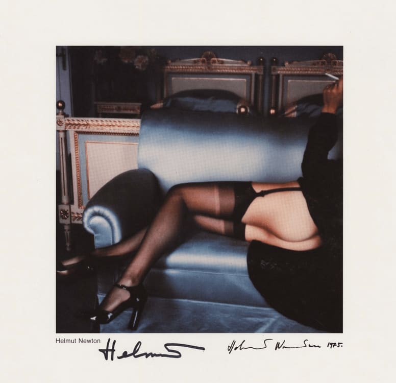 Helmut Newton, Canape #2, Villa d' Este, Lake Como, Italy, 1975