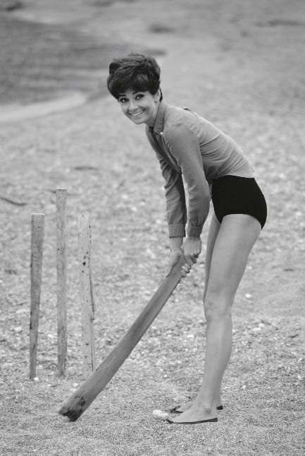 Terry O'Neill, Audrey Hepburn Plays Cricket, South Of France, 1966