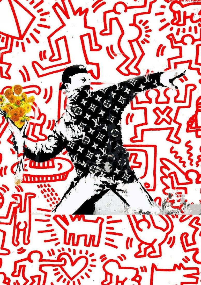DEATH NYC, Death 534 (Banksy x Haring), 2020