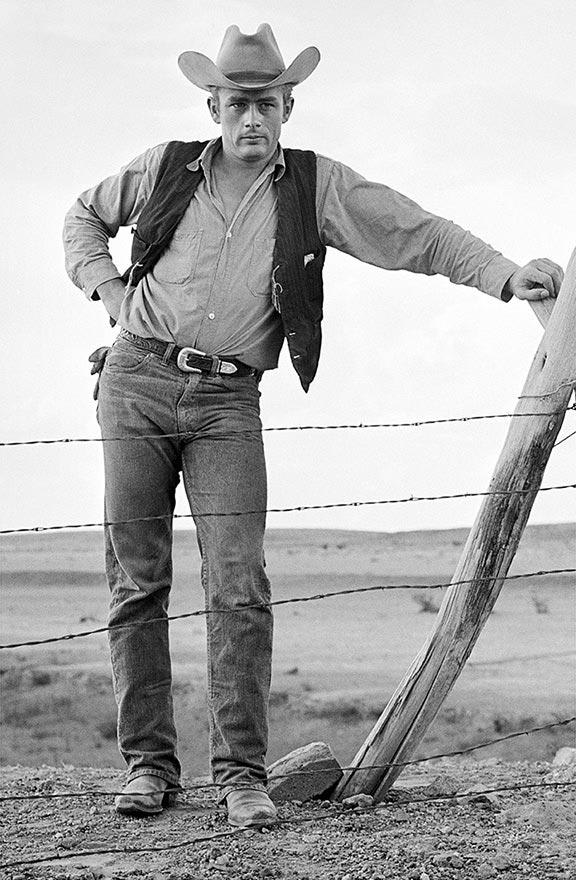 Frank Worth, James Dean On Set Of 'Giant', 1955