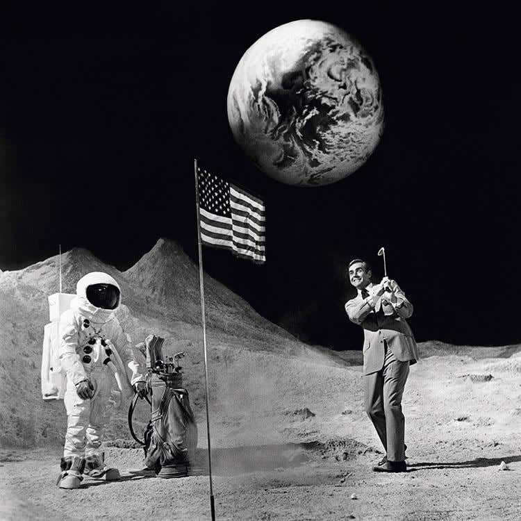 Terry O'Neill, Sean Connery, On The Moon, 1971