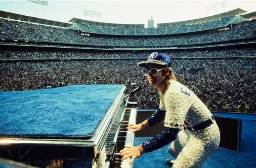 Terry O'Neill, Elton John At Dodger Stadium III, 1975