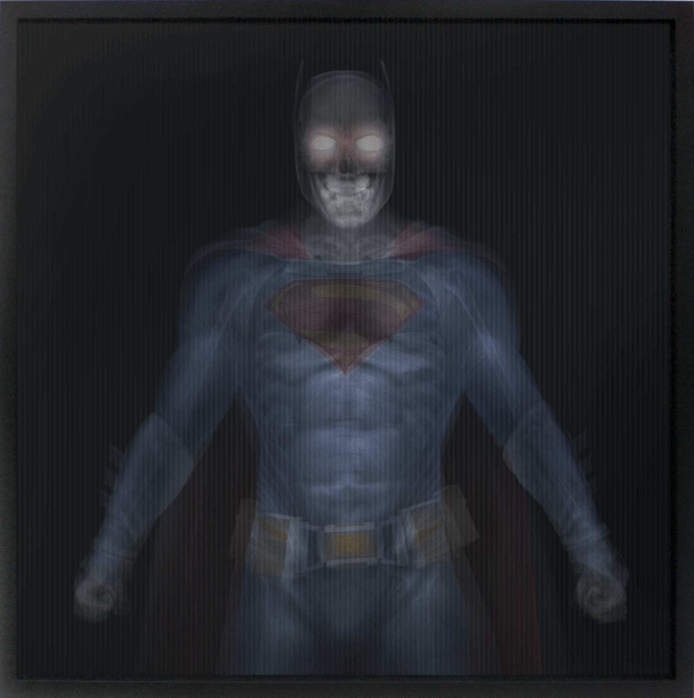 Nick Veasey, Batman vs Superman (Colour), 2021