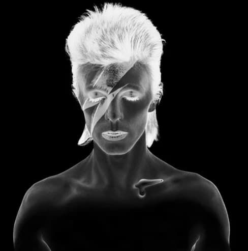 Brian Duffy, Aladdin Sane, Remastered B&W Negative, 1973 (2010)