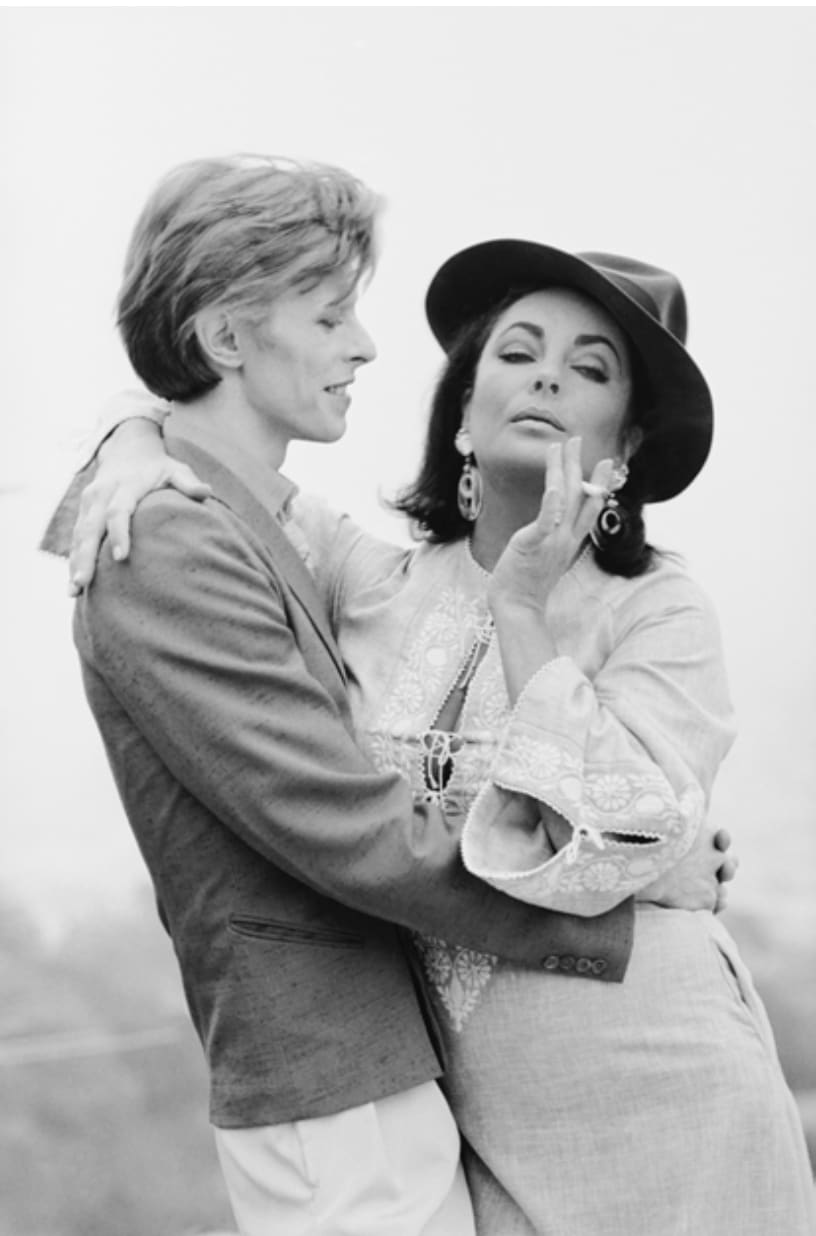 Terry O'Neill, David Bowie With Elizabeth Taylor View II, 1975