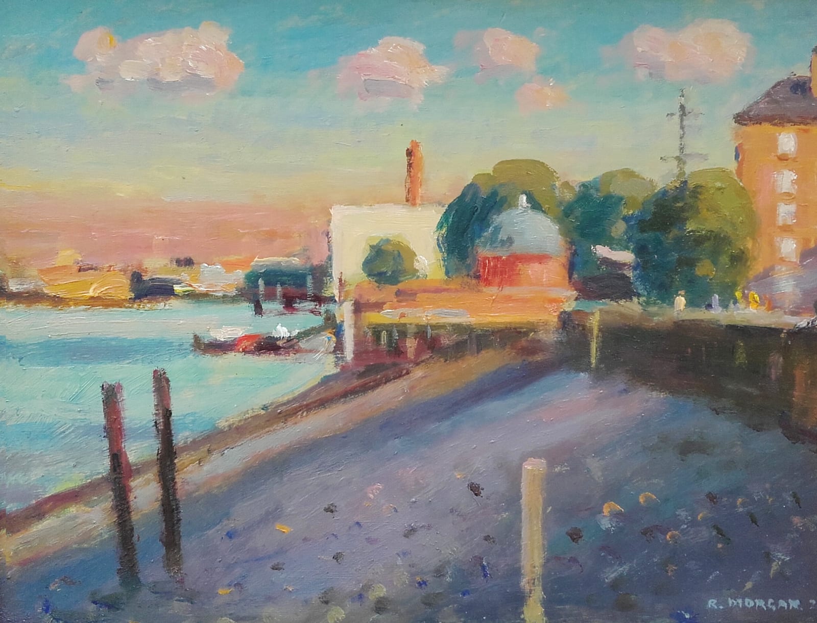 RONALD MORGAN, EVENING LIGHT, GREENWICH
