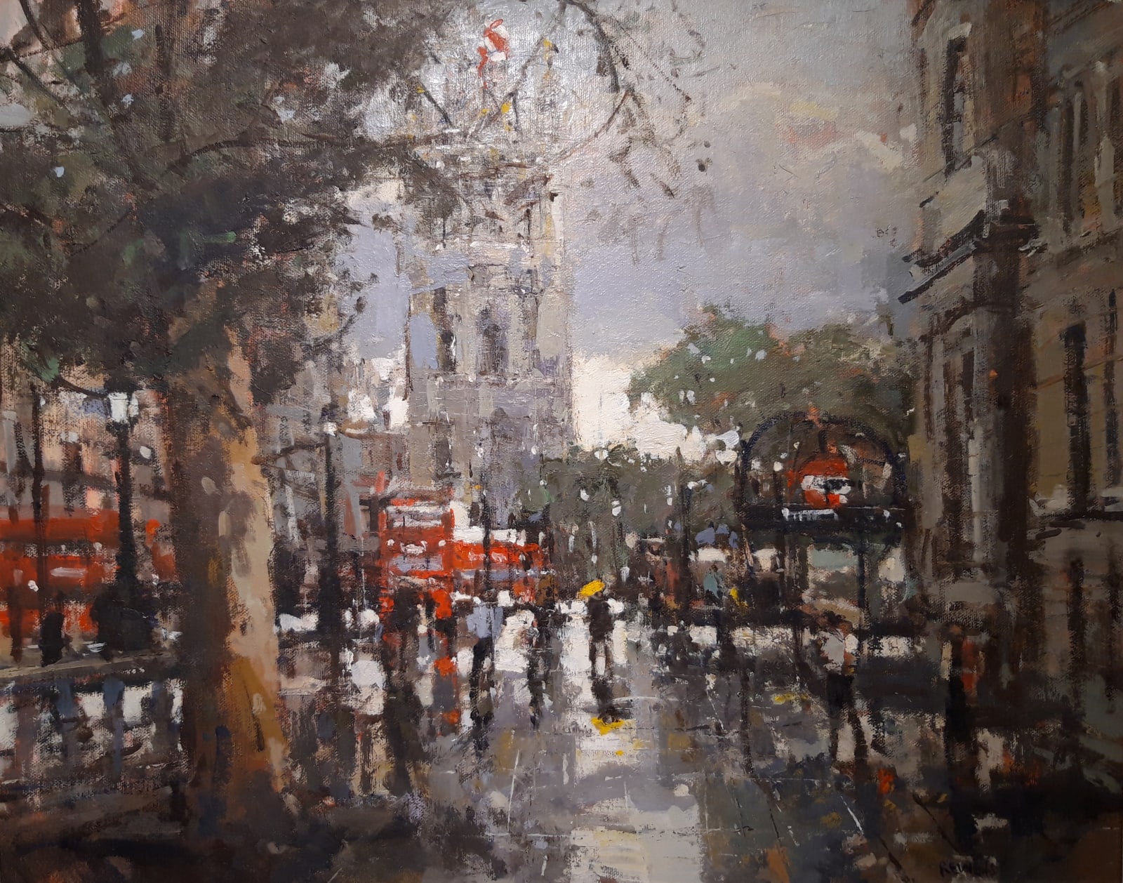 ROBERT WELLS, WHITEHALL AFTER THE RAIN