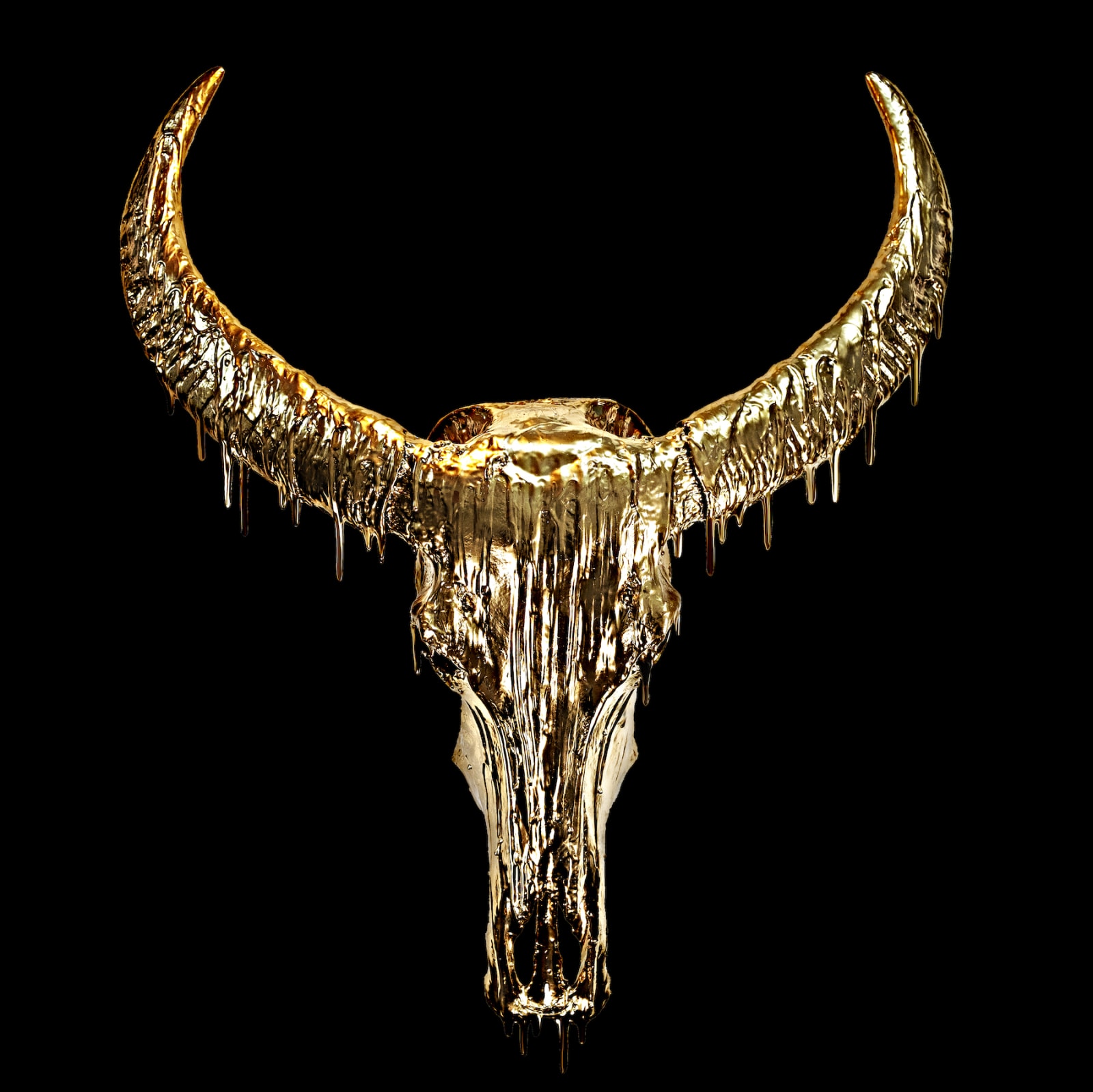 ANGELA MORRIS-WINMILL, Dripping Gold on Black