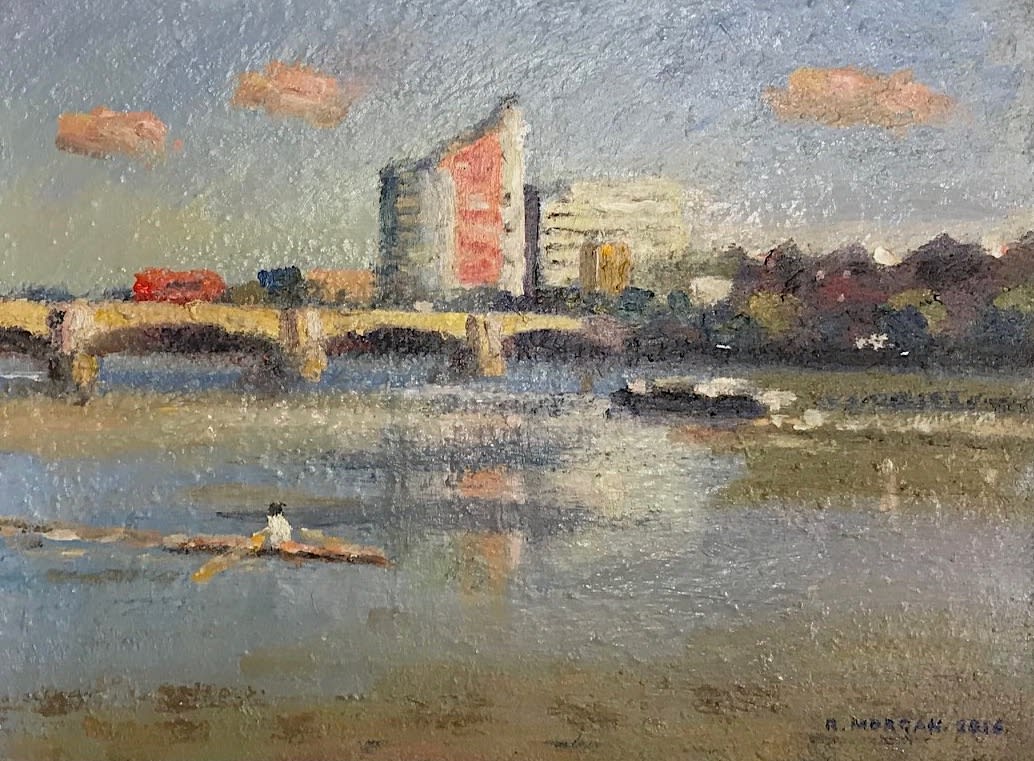 RONALD MORGAN, THE THAMES AT PUTNEY