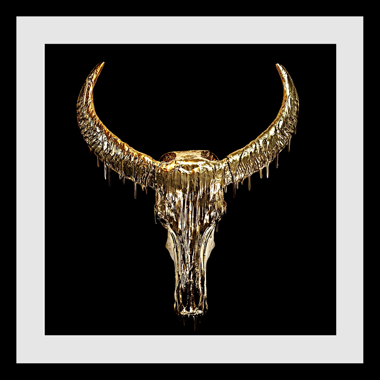 ANGELA MORRIS-WINMILL, Dripping Gold on Black