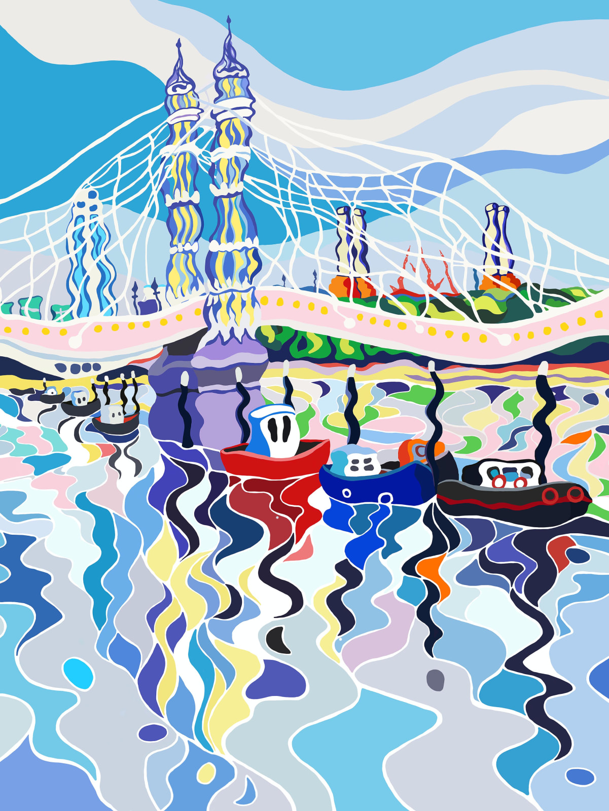 SARAH FOSSE, ALBERT BRIDGE REFLECTIONS - MINI