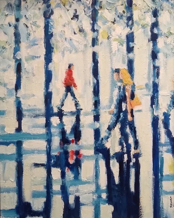 RICHARD GOWER, Parklife After The Shower Reflections