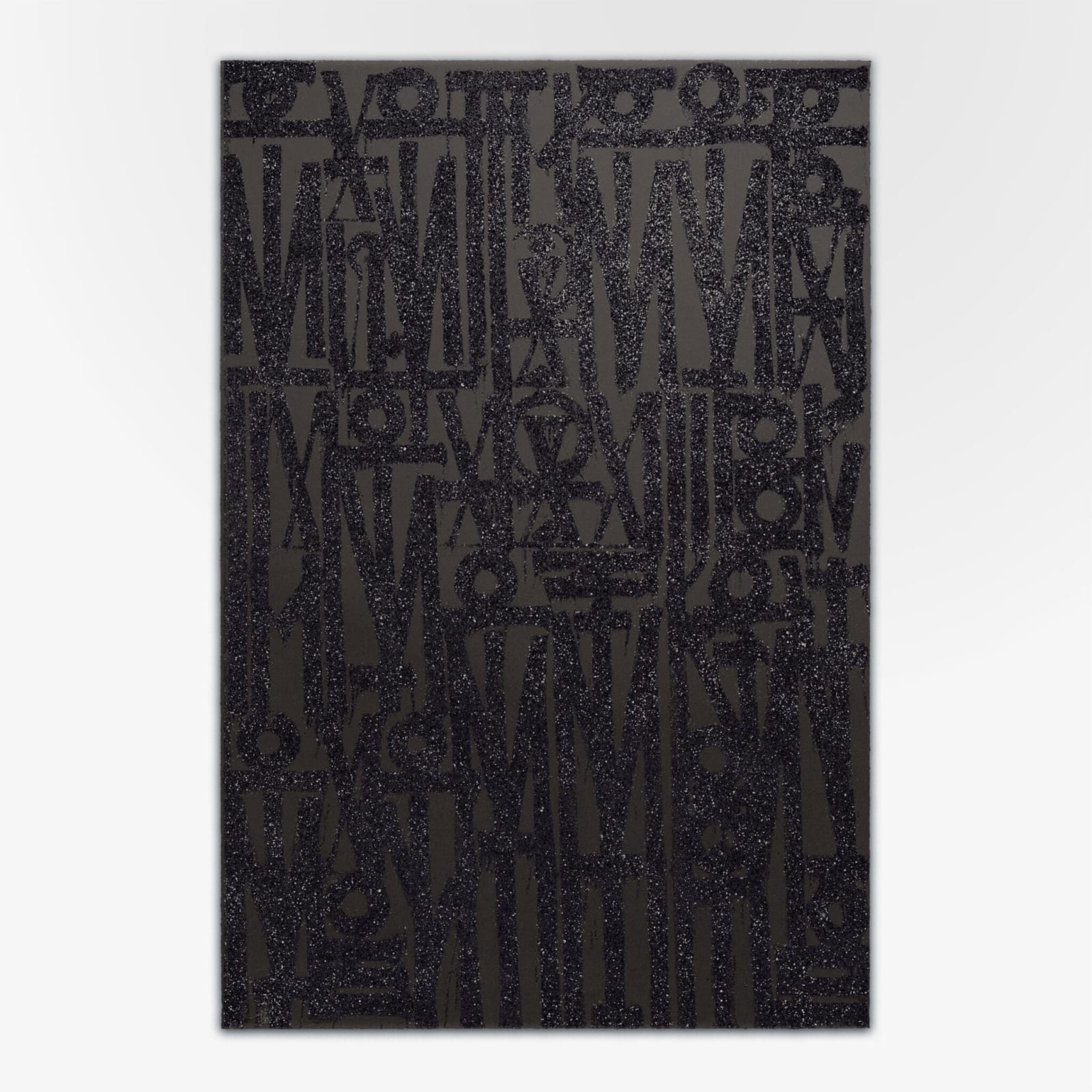 RETNA, Even the Heart Skips a Beat (Black on Black), 2024