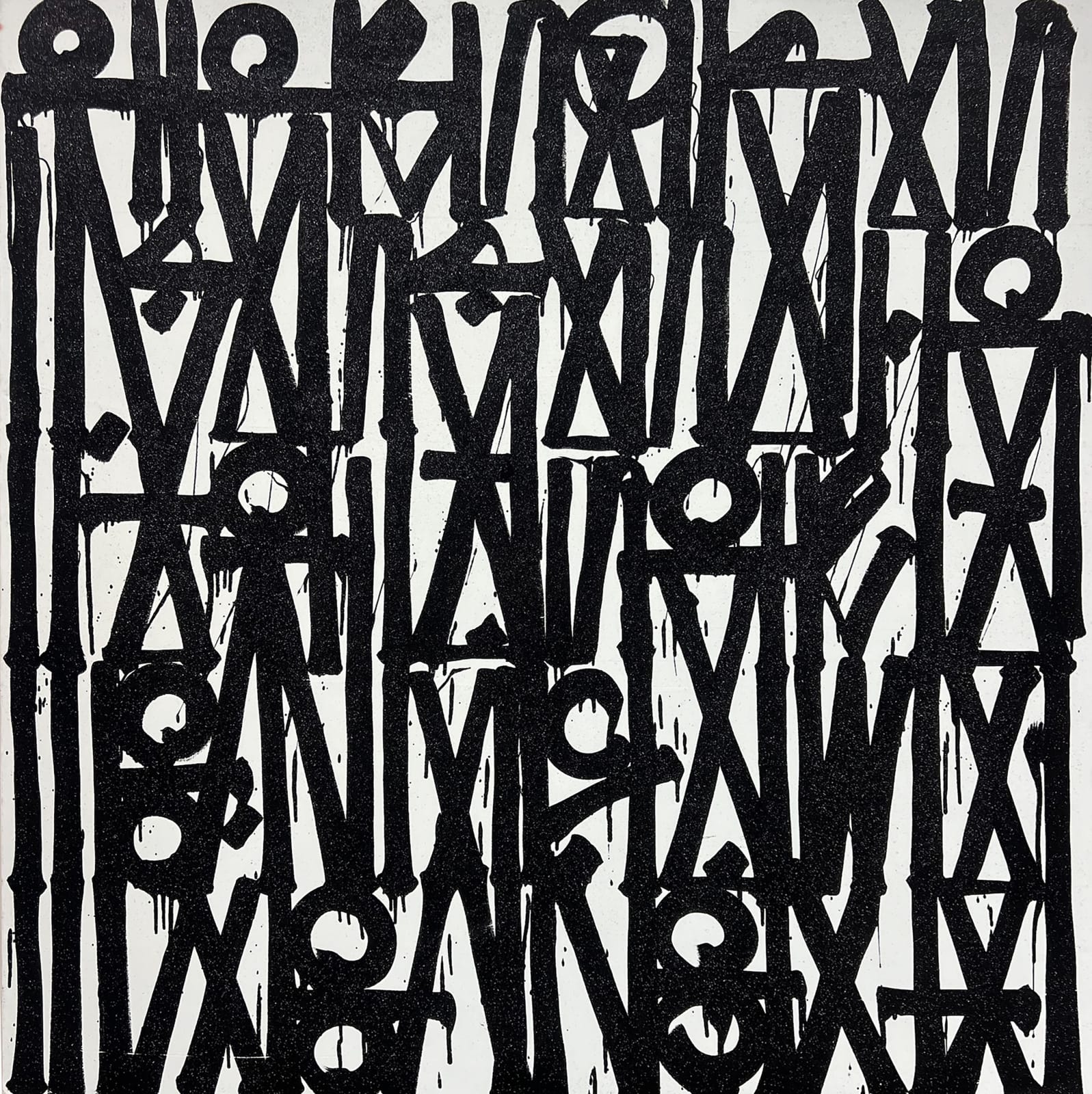 RETNA, Untitled (Black & White), 2025