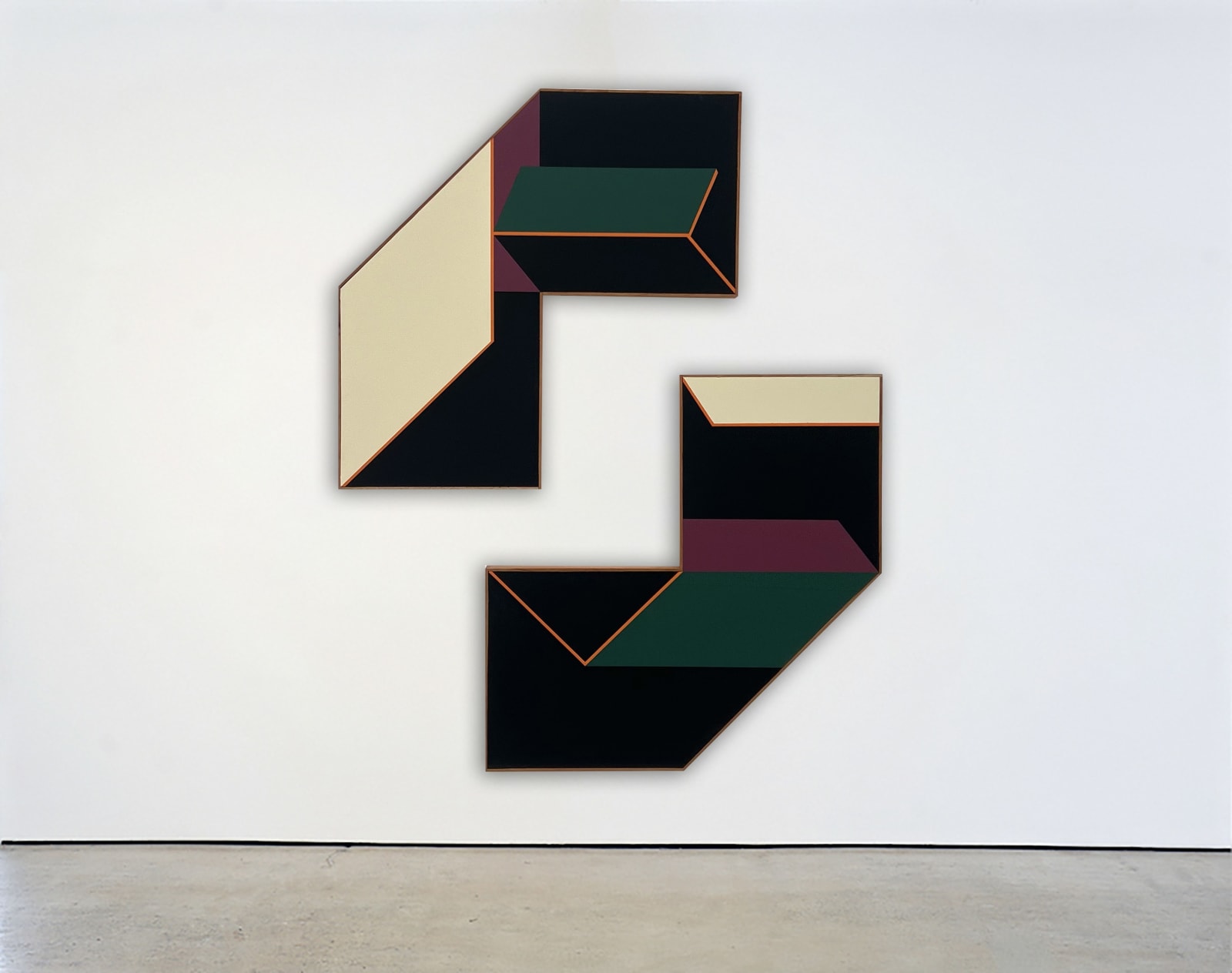 Ernesto García Sánchez, Polymorphous Diptych 1 "Green, Black & Sand", 2024