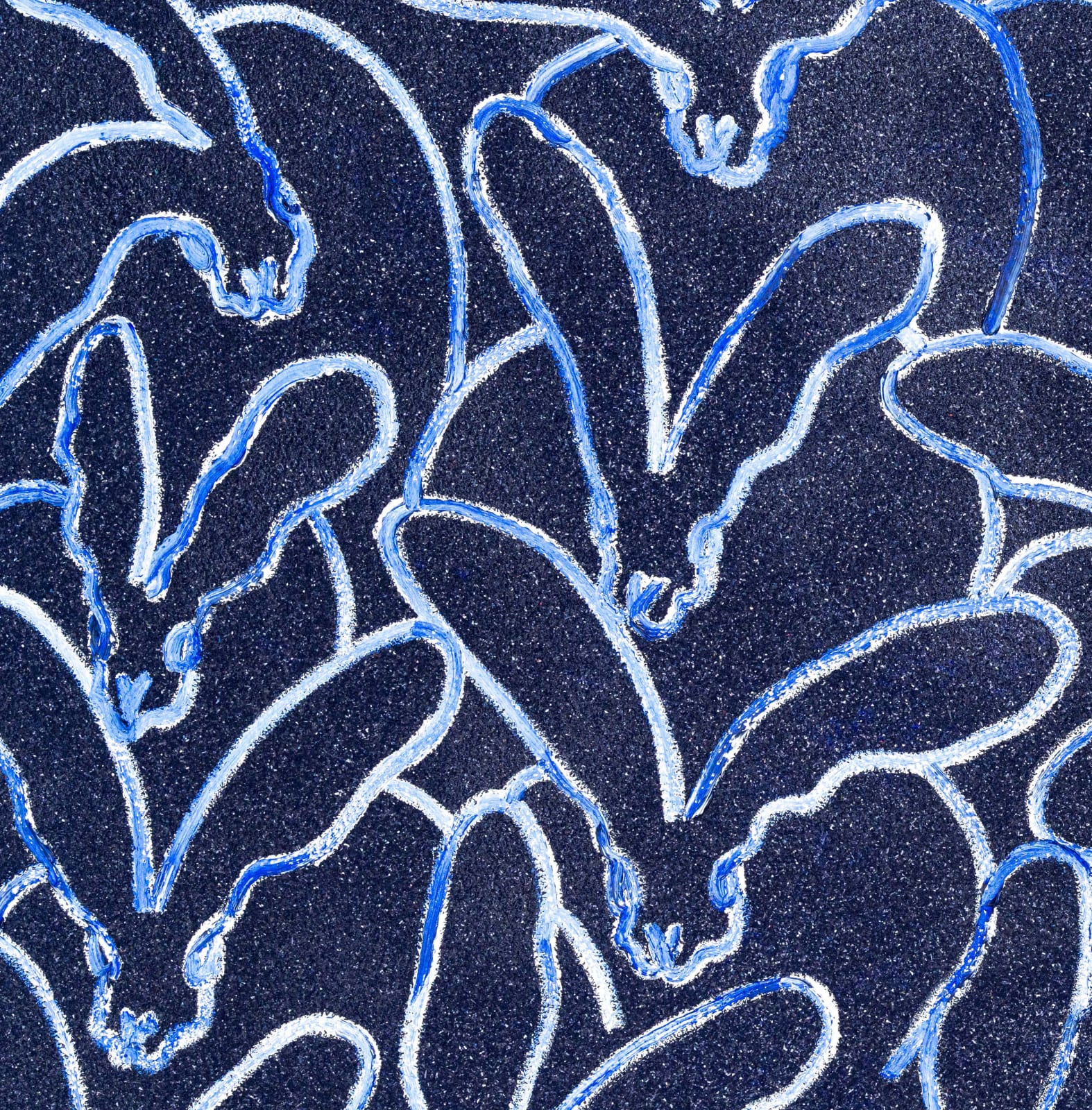 Hunt Slonem, Blue Diamond Dust Lapis (JMG1486), 2025