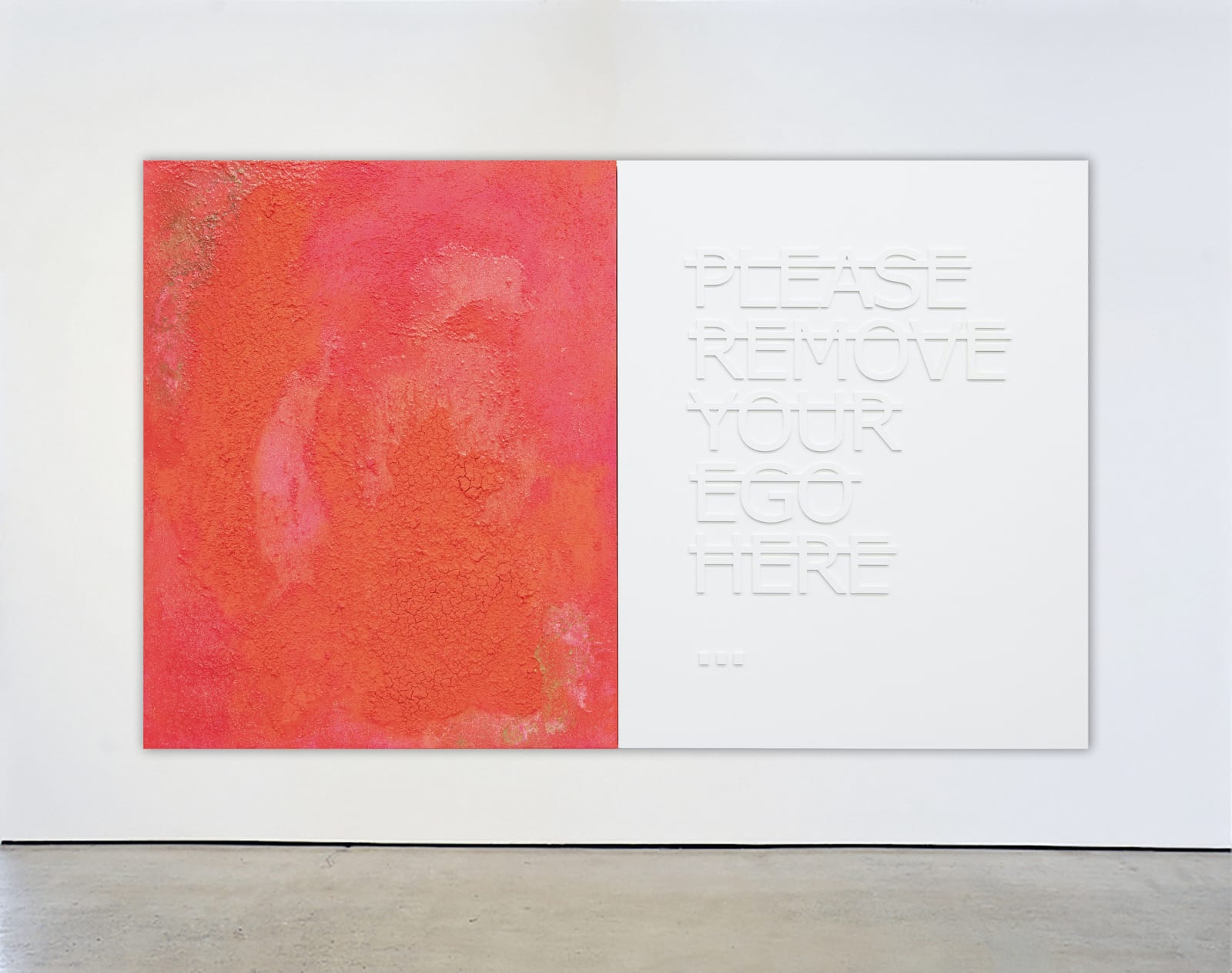 RERO, Untitled (Please remove your ego here...) (Diptych), 2022