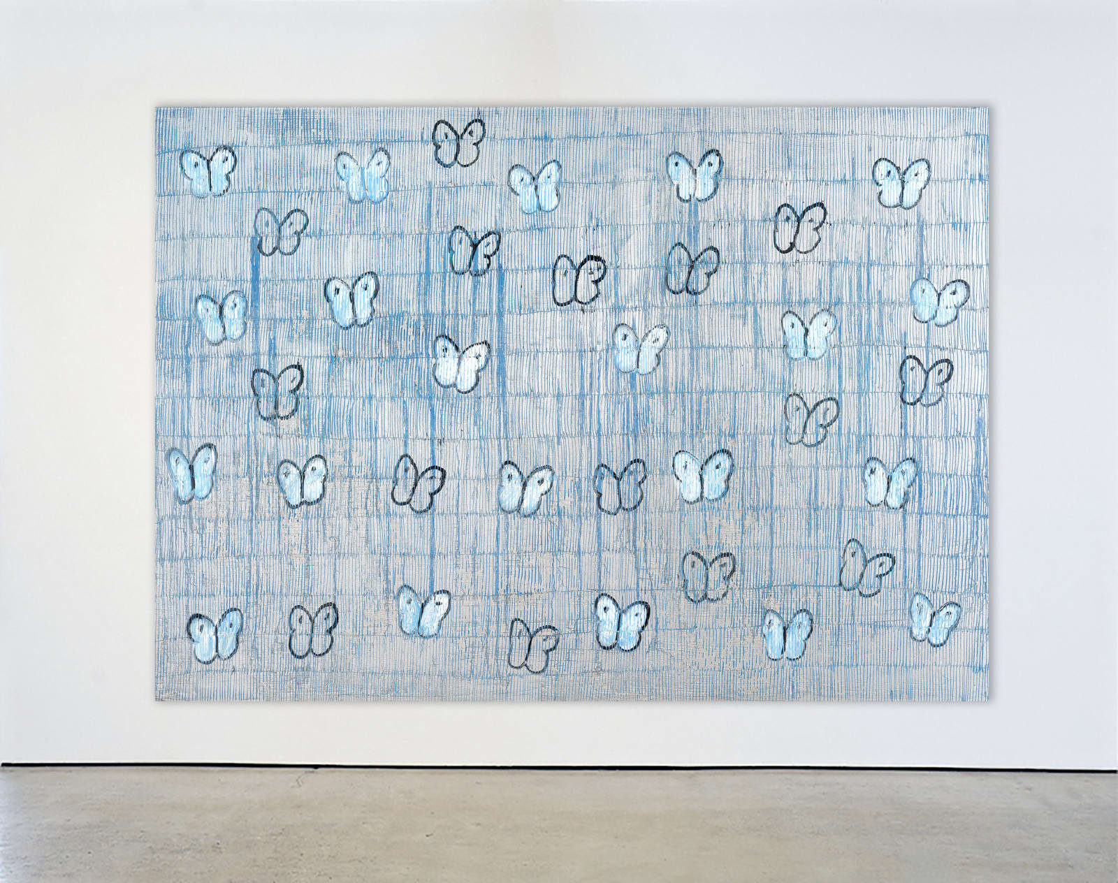 Hunt Slonem, Silver Ascension Gate of Heaven (JMG0510), 2024