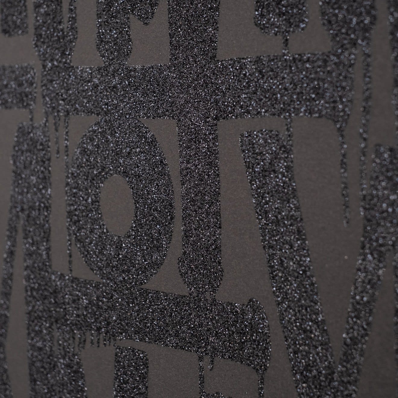 RETNA, Even the Heart Skips a Beat (Black on Black), 2024