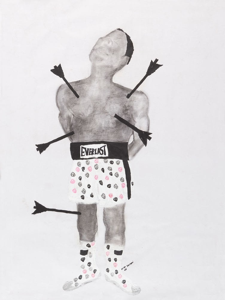 Kura Shomali La première civilisation Encre, pigment et crayon sur papier 144 x 109 cm 56,6 x 42,9 inches