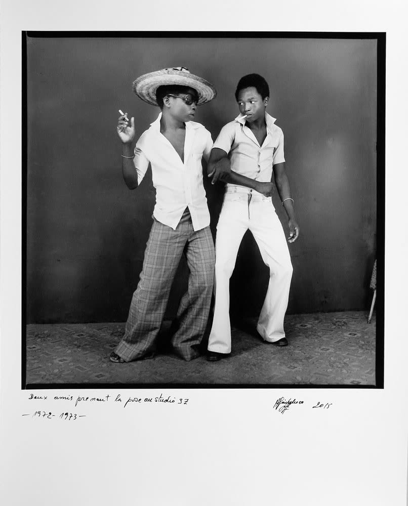 Ambroise Ngaimoko, Deux amis prenant la pose au studio 3Z, 1972-1973