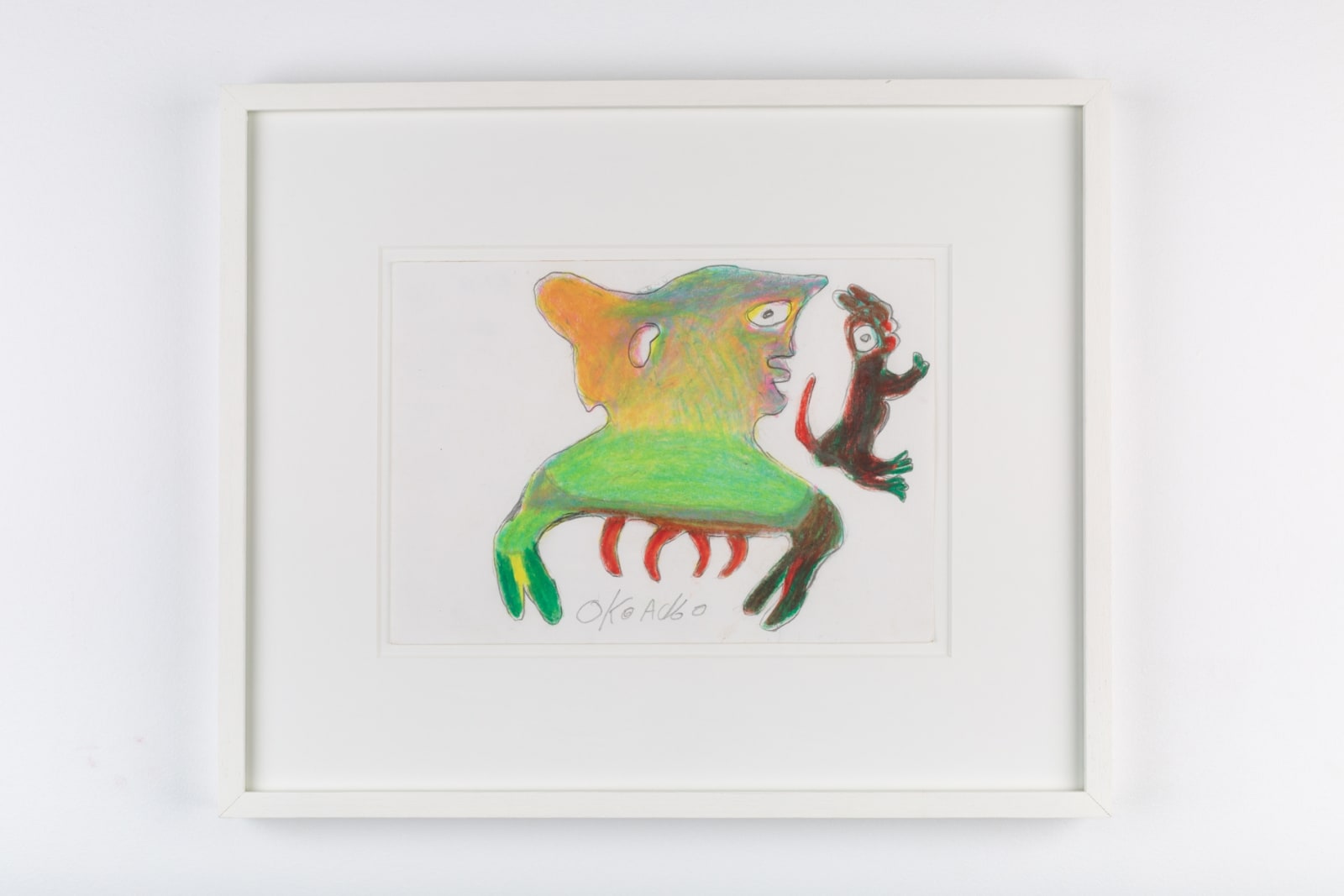Ataa Oko Sans titre Crayon et crayon de couleur sur papier 15 x 21 cm 5,9 x 8,2 inches
