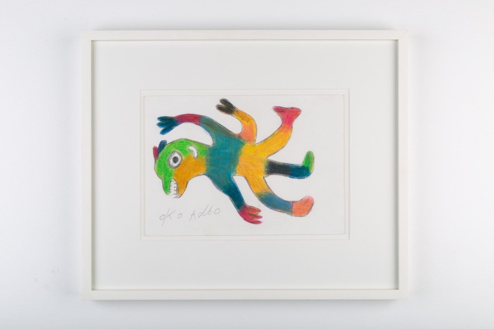 Ataa Oko Sans titre Crayon et crayon de couleur sur papier 15 x 21 cm 5,9 x 8,2 inches