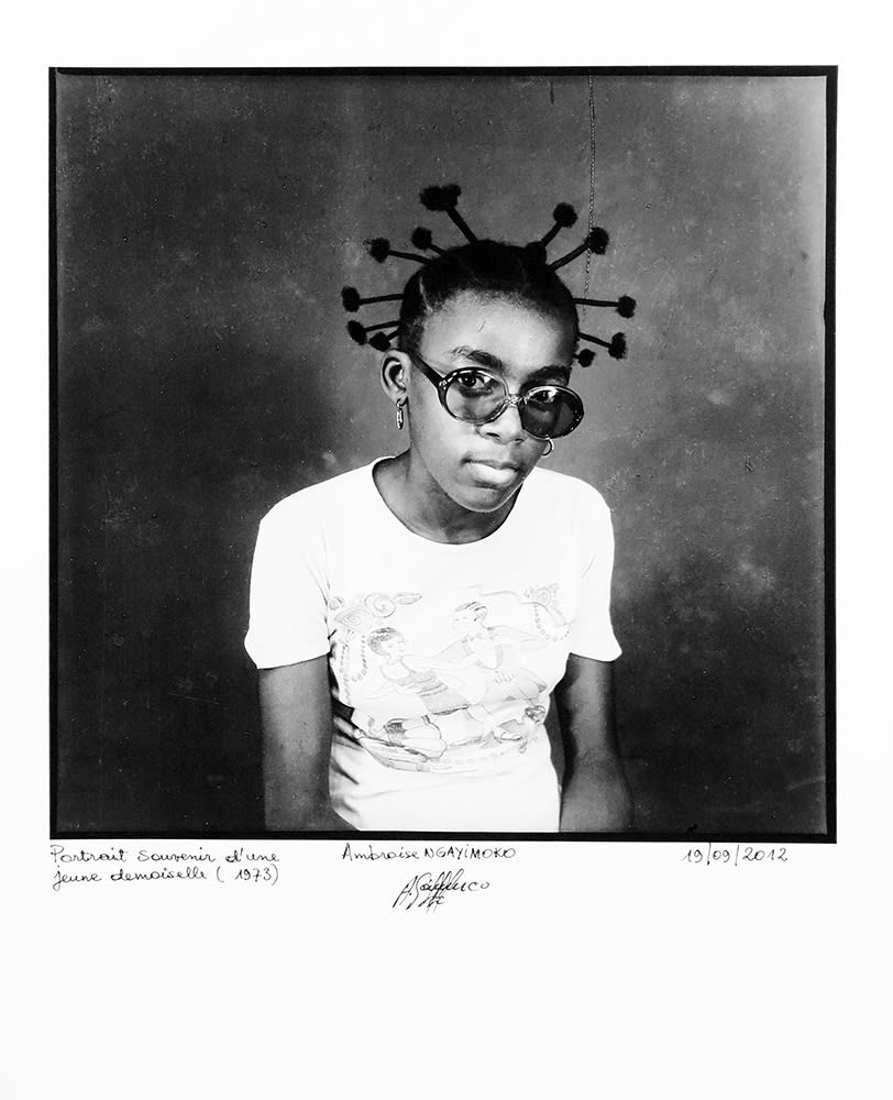 Ambroise Ngaimoko, Portrait souvenir d'une jeune demoiselle, 1973