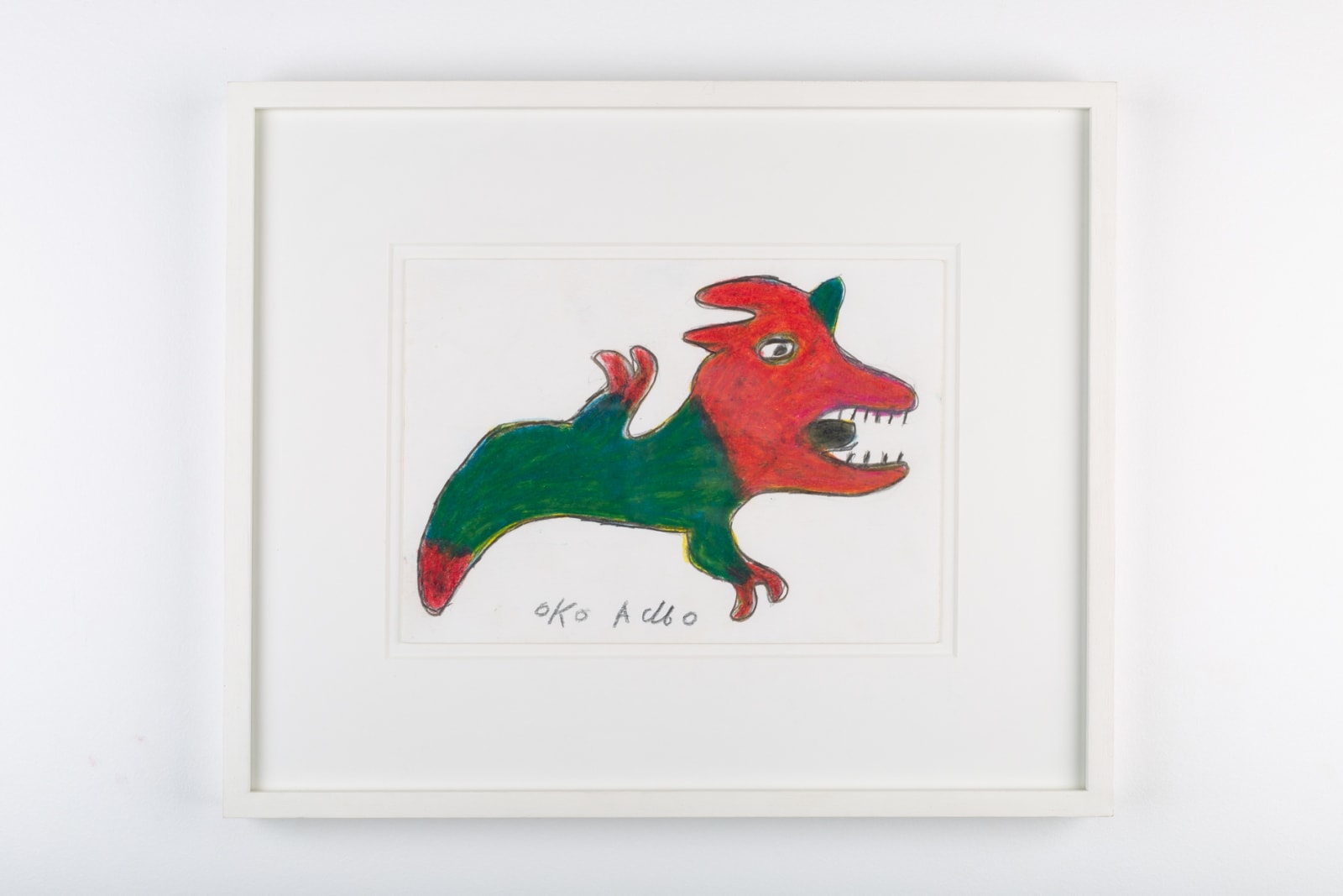 Ataa Oko Sans titre Crayon et crayon de couleur sur papier 15 x 21 cm 5,9 x 8,2 inches