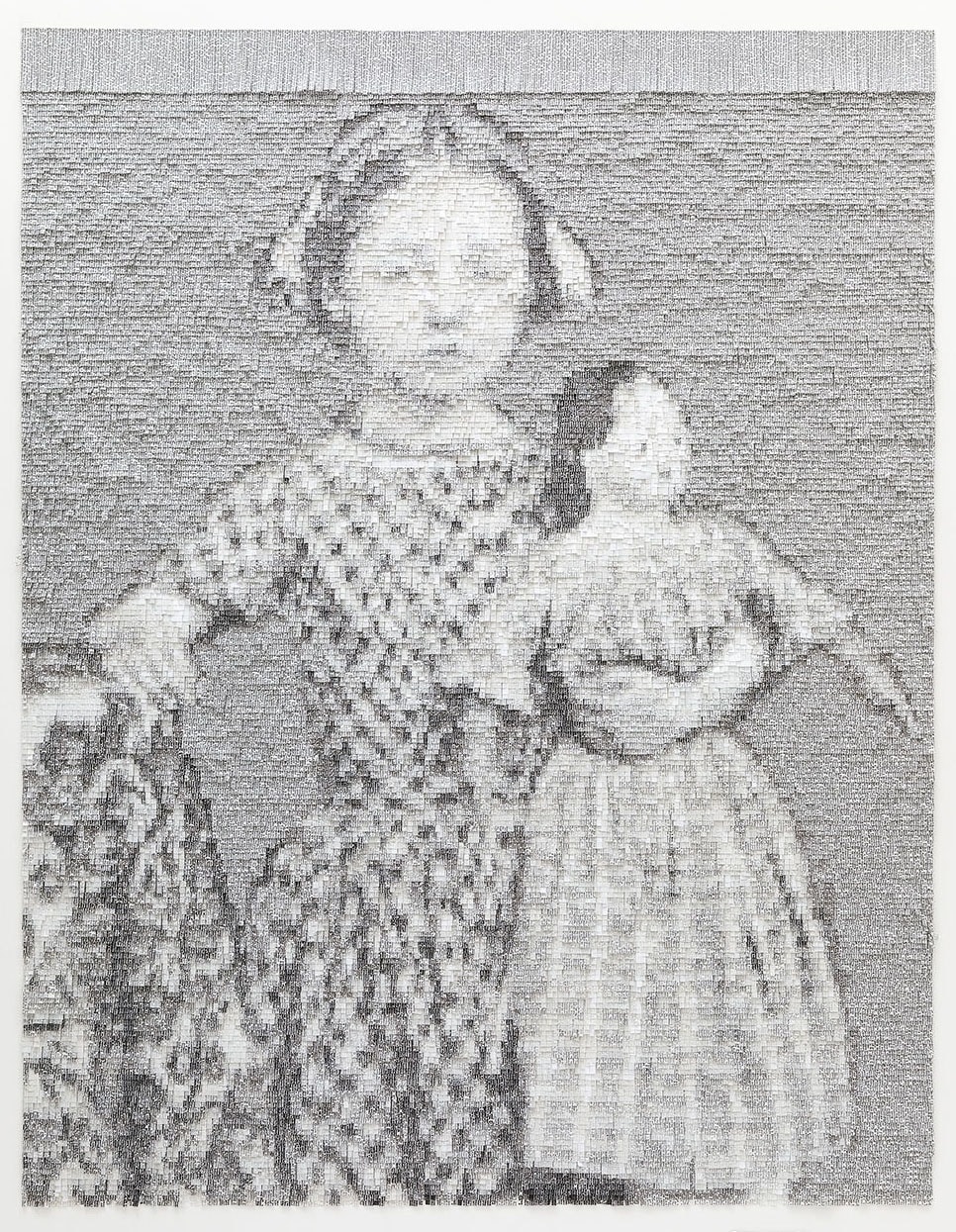 Nathalie Boutté La poupée Papier japonais et encre 126 x 98 cm