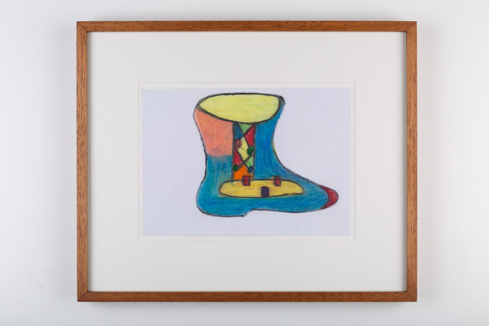 Ataa Oko Sans titre (chaussure) Crayon et crayon de couleur sur papier 15 x 21 cm 5 29/32 x 8 17/64 inches